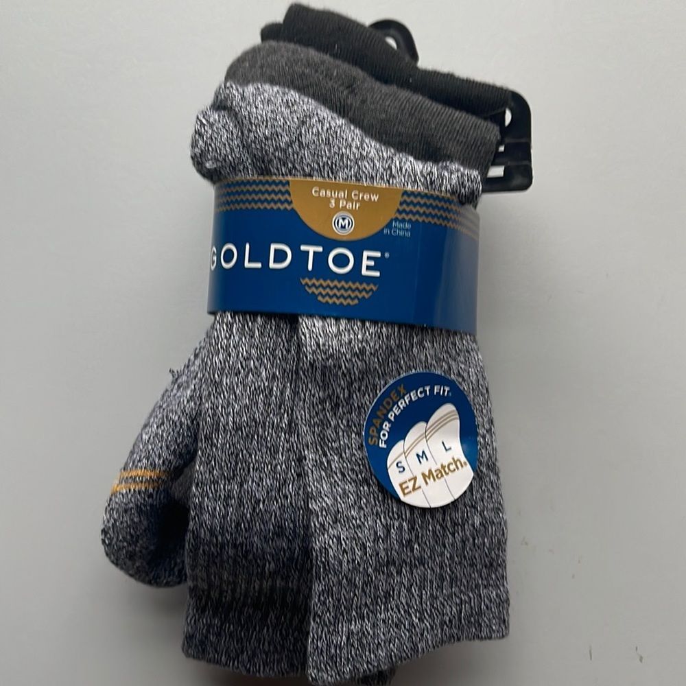 Gold Toe Kids socks multi pack of 3 ez match